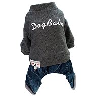 Surtep winter dog overalls for dog grey size. M - Dog Clothes