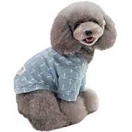 Surtep mikina s druky pro psa anchor blue - Dog Clothes