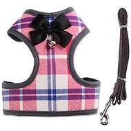 Surtep Harness for dog with leash - Pink size. M - Leash