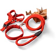 Surtep Leash + harness + collar Easy Red size. L - Leash
