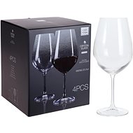 H&L Crystal red wine glasses 690ml, set of 4 - Glass