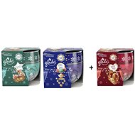 Glade svíčky 2+1 ZDARMA (Dazzling Blossom+Velvet Tea+Apple) - Sada drogerie