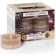 YANKEE CANDLE Tea Candles 12 x 9.8g Ebony & Oak - Candle