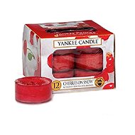 YANKEE CANDLE Tea Candles 12 x 9.8g Cherries On Snow - Candle
