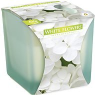 BISPOL Fehér virágok 170 g - Gyertya