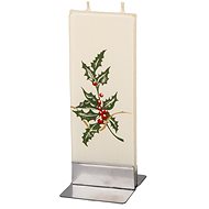FLATYZ Flat Green flower and red berries - Candle