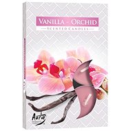 Čajová vonná svíčka Vanilka a orchidej 6ks - Svíčka
