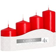 BISPOL Advent Staggered Red 105g / 135g / 170g / 200g - Candle Set