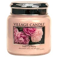 VILLAGE CANDLE Pivoňky, střední 390 g - Svíčka