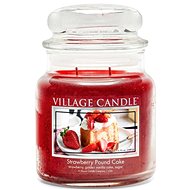 VILLAGE CANDLE Jahodový Koláč, střední 397 g - Svíčka