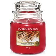 YANKEE CANDLE Classic Sparkling Cinnamon, közepes méretű, 411 gramm - Gyertya