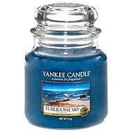 YANKEE CANDLE Classic Turquoise Sky, közepes méretű, 411 gramm - Gyertya