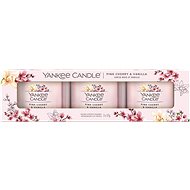 YANKEE CANDLE Pink Cherry & Vanilla set Sampler 3× 37 g - Candle Set