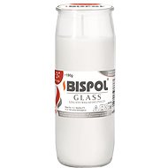 BISPOL hřbitovní skleněná svíčka bílá 72 h - Svíčka