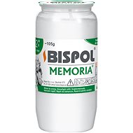 BISPOL hřbitovní svíčka Memoria bílá 48 h - Svíčka