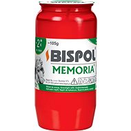 BISPOL hřbitovní svíčka Memoria červená 48 h - Svíčka