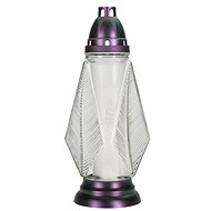 BISPOL sklenená lampa hřbitovní briliant bílá 48 h - Svíčka