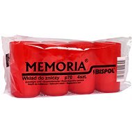 BISPOL Temetői gyertya Memoria, piros 4× 70 g - Gyertya