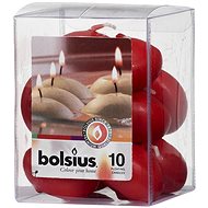 BOLSIUS plovoucí svíčka vosk červená 4,5 cm × 10 ks - Sada svíček
