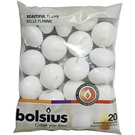 BOLSIUS plovoucí svíčka vosk bíla 4,5 cm × 20 ks - Sada svíček