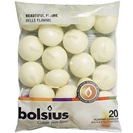 BOLSIUS plovoucí svíčka vosk krémová 4,5 cm × 20 ks - Sada svíček