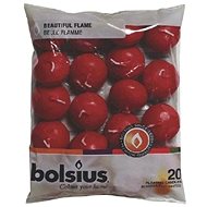 BOLSIUS plovoucí svíčka vosk bordová 4,5 cm × 20 ks - Sada svíček