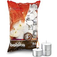BOLSIUS čajové svíčky bílé 50 ks - Sada svíček