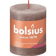 BOLSIUS rustikální svíčka taupe 80 × 68 mm - Svíčka