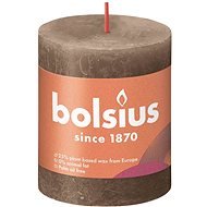 BOLSIUS rustikální svíčka semišově hnědá 80 × 68 mm - Svíčka