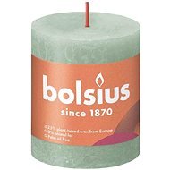 BOLSIUS rustikální svíčka šedozelená 80 × 68 mm - Svíčka