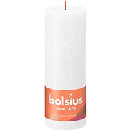 BOLSIUS rustic column frost white 190 × 68 mm - Candle