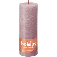 BOLSIUS rustikální sloupová pudrově růžová 190 × 68 mm - Svíčka