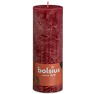BOLSIUS rustikální sloupová sametově červená 190 × 68 mm - Svíčka