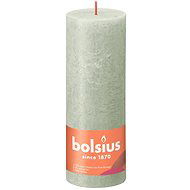 BOLSIUS rustikální sloupová mlhavě zelená 190 × 68 mm - Svíčka