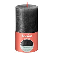 BOLSIUS rustikální sloupová antracit 130 × 68 mm - Svíčka