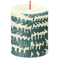 BOLSIUS rustic cylinder fine pearl and fern 80 × 68 mm - Candle