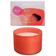 BOLSIUS True Love pomeranč a bílé květy 63 × 90 mm  - Svíčka