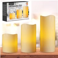 CEPEWA LED wax candle 3 pcs - LED Candle