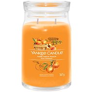 YANKEE CANDLE Signature glass 2 wicks Farm Fresh Peach 567 g - Candle
