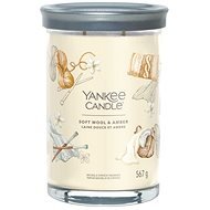YANKEE CANDLE Signature 2 kanóc Soft Wool & Amber 567 g - Gyertya