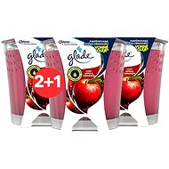 GLADE Cozy Apple & Cinnamon 3× 129g - Candle Set