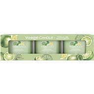YANKEE CANDLE Vanilla Lime 3× 37 g - Darčeková sada