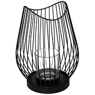 ATMOSPHERA Metal candle holder black - Candlestick