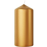 BOLSIUS Pillar Metallic Golden Orange 12 cm, 245 g - Candle