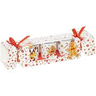 ATMOSPHERA Set of 3 Scented Candles 45g in a Jar with a Gingerbread Print - Candle Set