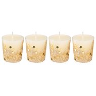 ATMOSPHERA Set of 4 Votive Candles 48g Gold - Candle Set