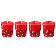 ATMOSPHERA Set of 4 Votive Candles 48g Red - Candle Set