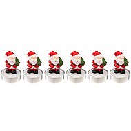 ATMOSPHERA Set of 6 Santa and Snowman Tealights 28g, Red - Candle Set