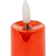 ATMOSPHERA Set of 4 LED Votive Candles, Red Metal - LED Candle
