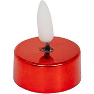 ATMOSPHERA Set of 8 LED Tea Lights, Diameter 5.5 cm, Red Metal - LED Candle